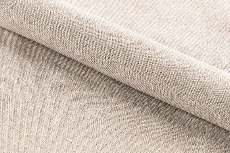 Salaman Spisestol i Stoff med Metallben - Beige - Møbler - Stoler & lenestoler - Spisestuestoler & kjøkkenstoler