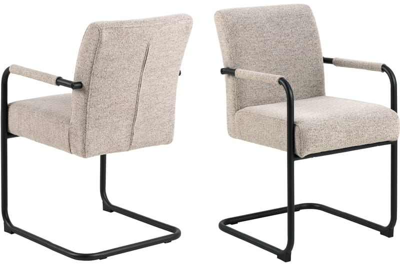 Salini Karmstol - Beige - Møbler - Stoler & lenestoler - Spisestuestoler & kjøkkenstoler