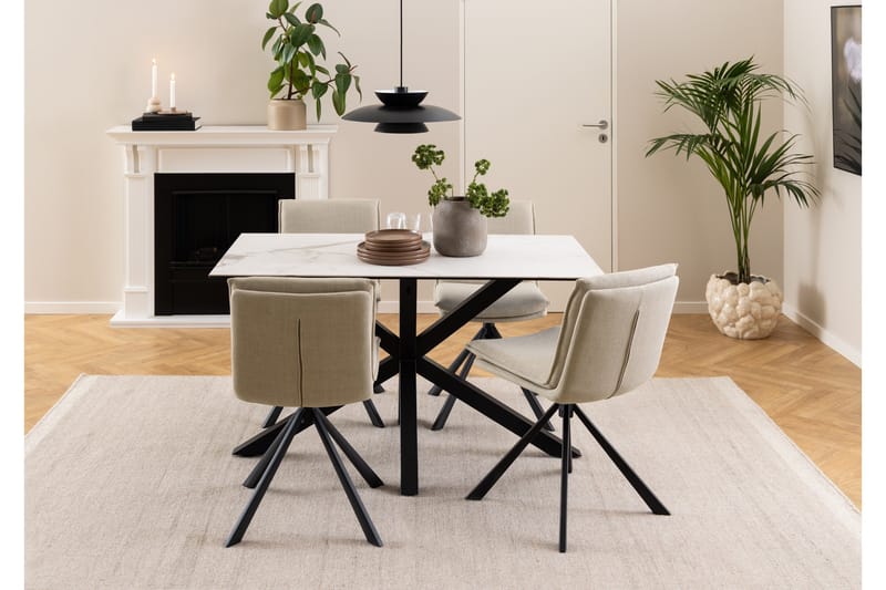 Sanam Spisestol - Beige - Møbler - Stoler & lenestoler - Spisestuestoler & kjøkkenstoler