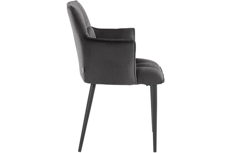 Sarielle Karmstol - Antrasitt - Møbler - Stoler & lenestoler - Spisestuestoler & kjøkkenstoler