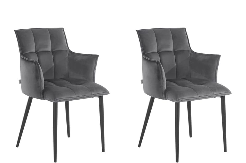 Sarielle Karmstol - Grå - Møbler - Stoler & lenestoler - Spisestuestoler & kjøkkenstoler