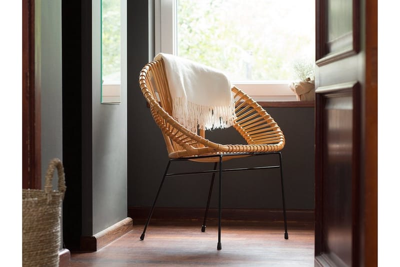 Sarita Stol 2-pk - Beige - Møbler - Stoler & lenestoler - Spisestuestoler & kjøkkenstoler