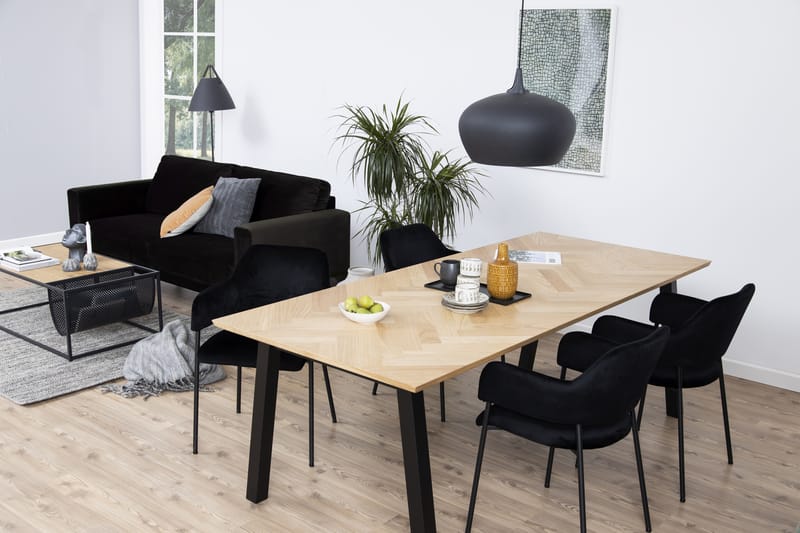 Schoer Karmstol - Svart/Matt Svart - Møbler - Stoler & lenestoler - Spisestuestoler & kjøkkenstoler