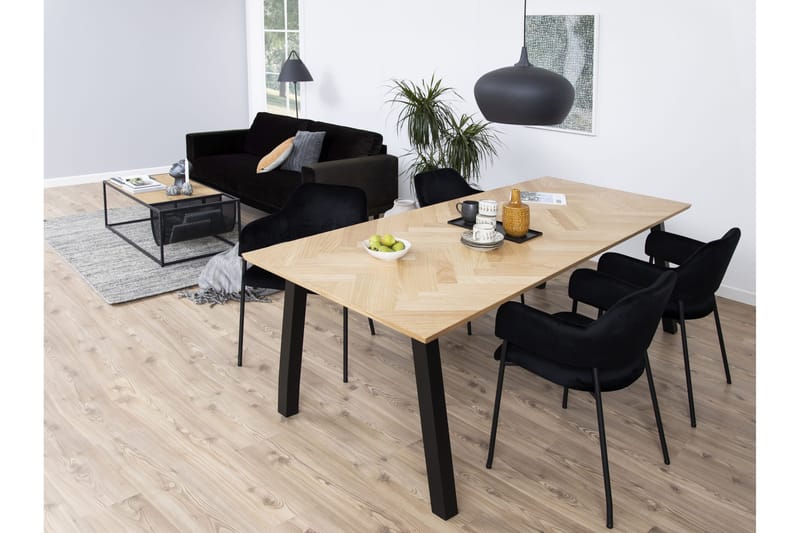 Schoer Karmstol - Svart/Matt Svart - Møbler - Stoler & lenestoler - Spisestuestoler & kjøkkenstoler