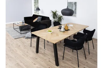 Schoer Karmstol - Svart/Matt Svart - Møbler - Stoler & lenestoler - Spisestuestoler & kjøkkenstoler