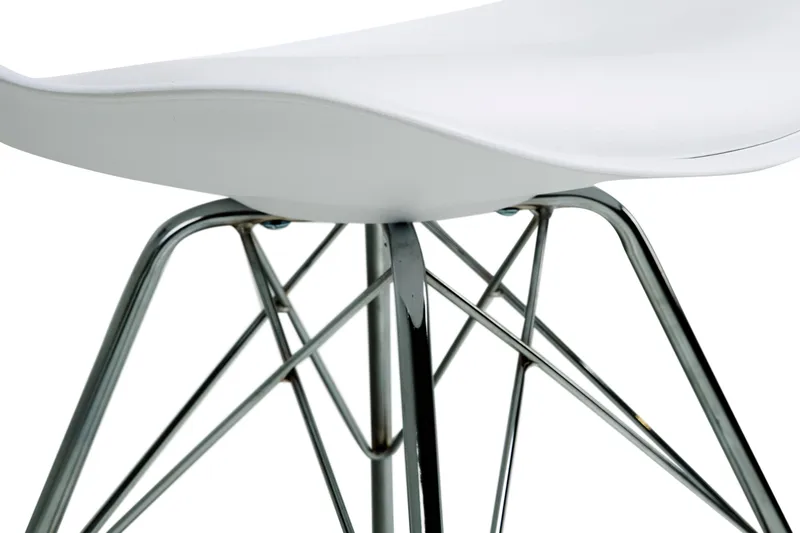 Shell Spisestol Kunstlær - Pu/Krom - Møbler - Stoler & lenestoler - Spisestuestoler & kjøkkenstoler