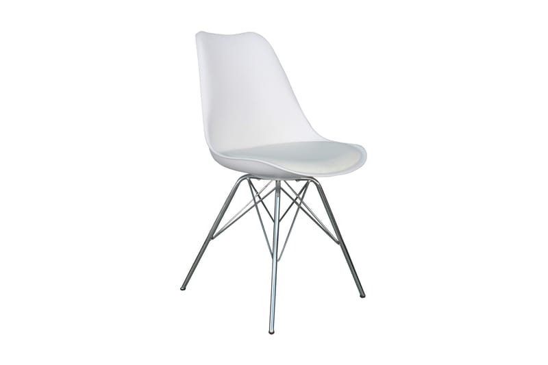 Shell Spisestol Kunstlær - Pu/Krom - Møbler - Stoler & lenestoler - Spisestuestoler & kjøkkenstoler