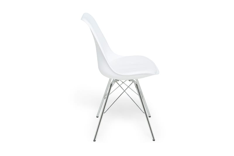 Shell Spisestol Kunstlær - Pu/Krom - Møbler - Stoler & lenestoler - Spisestuestoler & kjøkkenstoler