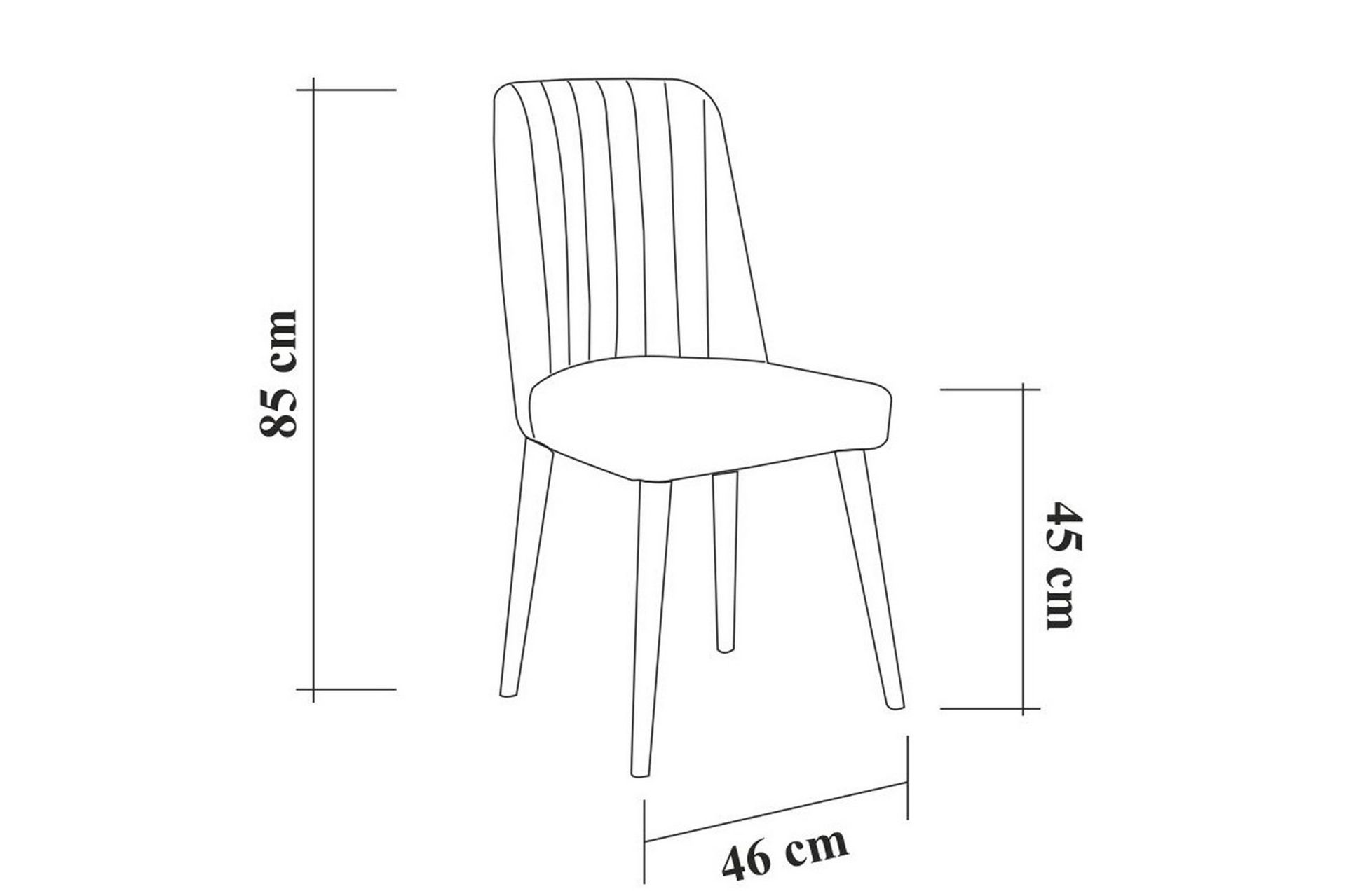 Shundrea Stol 85 cm - Valnøtt - Møbler - Stoler & lenestoler - Spisestuestoler & kjøkkenstoler