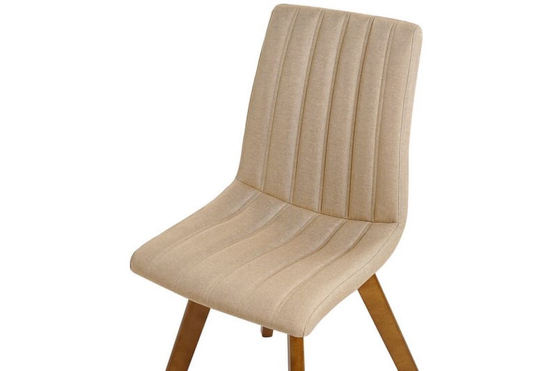 Spisestol 2 stk beige CALGARY - Beige - Møbler - Stoler & lenestoler - Spisestuestoler & kjøkkenstoler