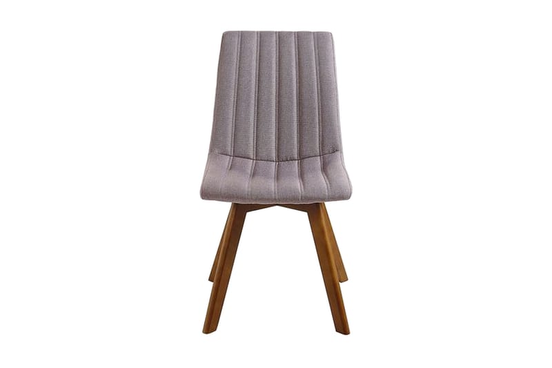 Spisestol 2 stk brungrå CALGARY - Grå - Møbler - Stoler & lenestoler - Spisestuestoler & kjøkkenstoler