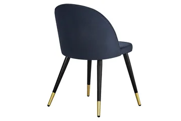 Spisestol uten armlener Concept 55 Valeri spisestol fløyel Black/Brass - Møbler - Stoler & lenestoler - Spisestuestoler & kjøkkenstoler