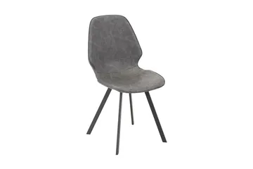 Stol HELENA 50x46xH82cm grå PU - Møbler - Stoler & lenestoler - Spisestuestoler & kjøkkenstoler