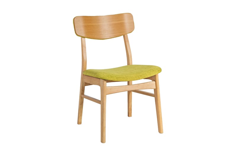 Stol JAXTON 49x535xH80cm grønn/eik - Spisestuestoler & kjøkkenstoler