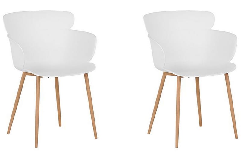 Sumkley Spisestol 2-pk - Hvit - Møbler - Stoler & lenestoler - Spisestuestoler & kjøkkenstoler