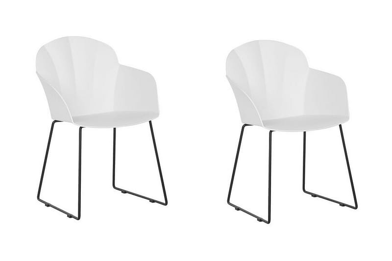 Sylvala Spisestol 2-pk - Hvit - Møbler - Stoler & lenestoler - Spisestuestoler & kjøkkenstoler