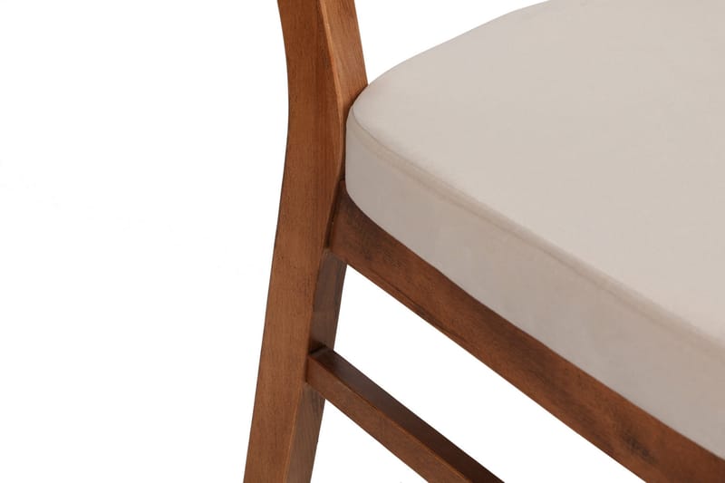 Tharol Spisestol - Valnøtt/Beige - Møbler - Stoler & lenestoler - Spisestuestoler & kjøkkenstoler