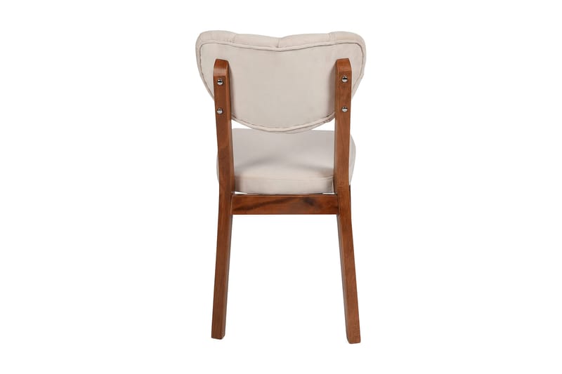 Tharol Spisestol - Valnøtt/Beige - Møbler - Stoler & lenestoler - Spisestuestoler & kjøkkenstoler