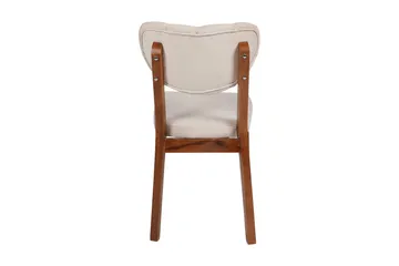 Tharol Spisestol - Valnøtt/Beige - Møbler - Stoler & lenestoler - Spisestuestoler & kjøkkenstoler