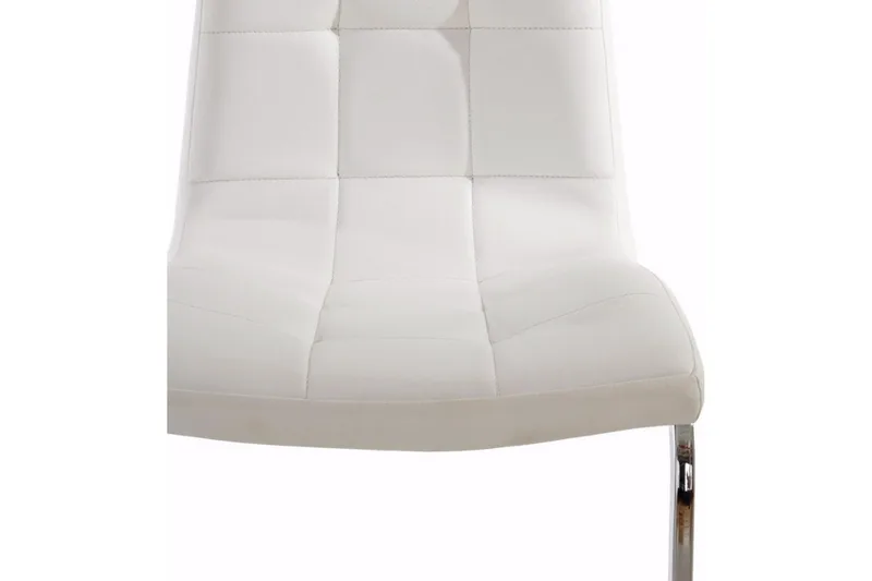 Tolna Spisestol Kunstlær 2-pk - Hvit - Møbler - Stoler & lenestoler - Spisestuestoler & kjøkkenstoler