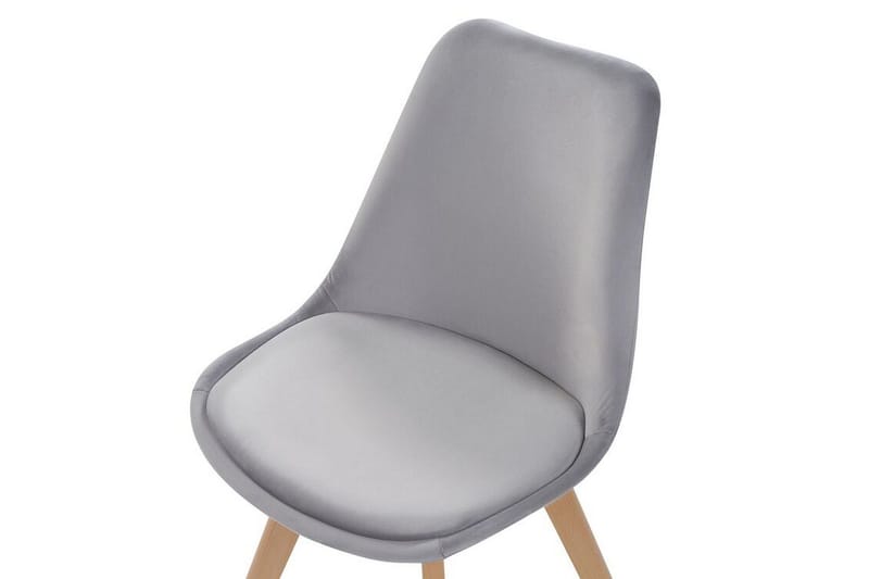 Tulunda II Fløyelsstol 2-pk - Grå - Møbler - Stoler & lenestoler - Spisestuestoler & kjøkkenstoler