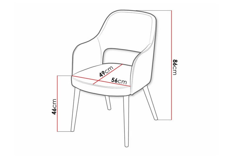 Uptown Matstol White - Møbler - Stoler & lenestoler - Spisestuestoler & kjøkkenstoler