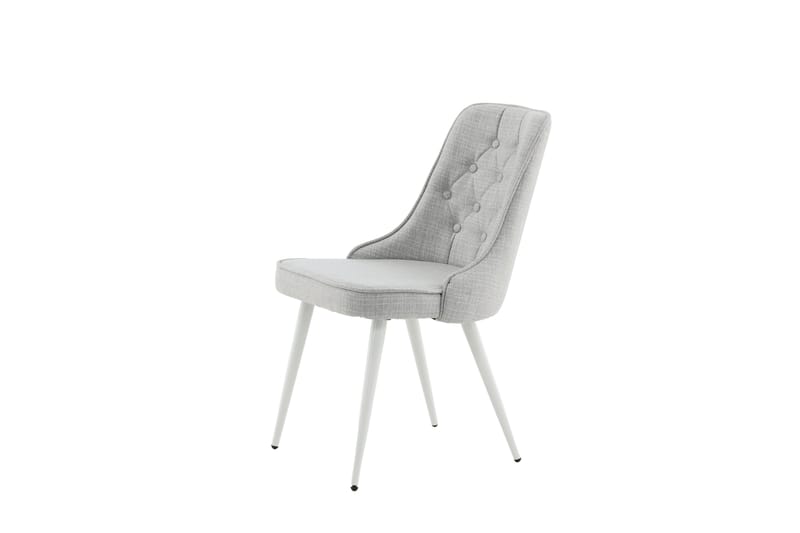 Velvet Deluxe Spisestol - Grå/Hvit - Møbler - Stoler & lenestoler - Spisestuestoler & kjøkkenstoler