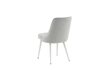 Velvet Deluxe Spisestol - Grå/Hvit - Møbler - Stoler & lenestoler - Spisestuestoler & kjøkkenstoler