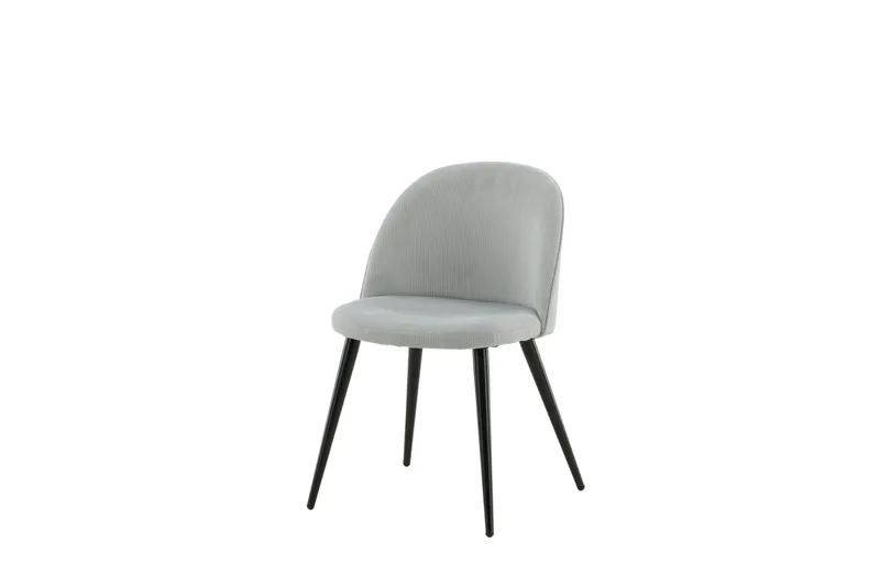 Velvet Spisestol Cordfløyel Grå, undefined
