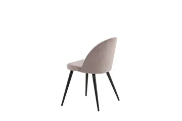 Velvet Spisestol Cordfløyel - Rosa - Møbler - Stoler & lenestoler - Spisestuestoler & kjøkkenstoler
