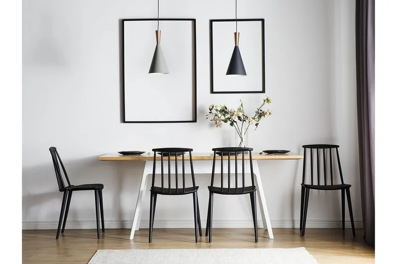 Ventnor Stol 2-pk - Svart - Møbler - Stoler & lenestoler - Spisestuestoler & kjøkkenstoler
