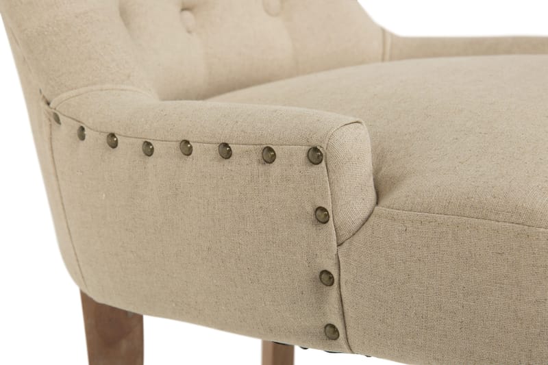 Viktoria Spisestol med Nagler - Beige / Vintage - Møbler - Stoler & lenestoler - Spisestuestoler & kjøkkenstoler