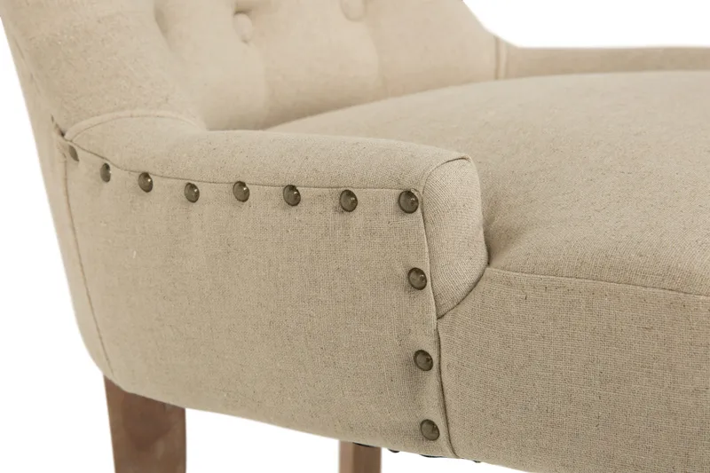 Viktoria Spisestol med Nagler - Beige / Vintage - Møbler - Stoler & lenestoler - Spisestuestoler & kjøkkenstoler