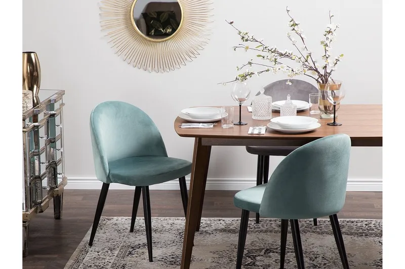 Visalia Stol 2-pk - Grønn - Møbler - Stoler & lenestoler - Spisestuestoler & kjøkkenstoler