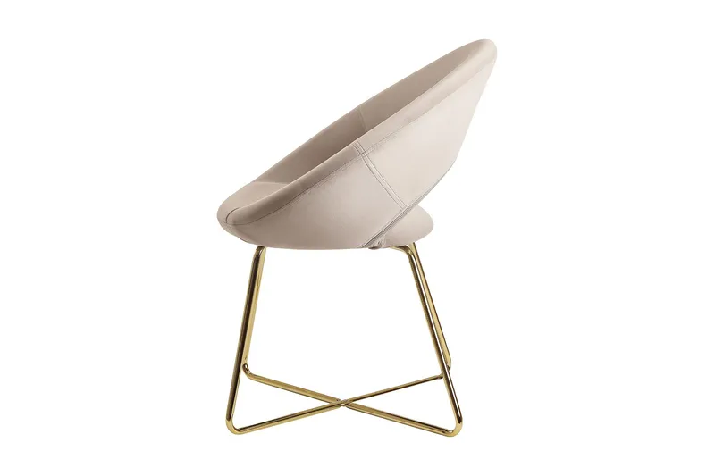 Willowdale Karmstol - Kremhvit/gull - Møbler - Stoler & lenestoler - Spisestuestoler & kjøkkenstoler