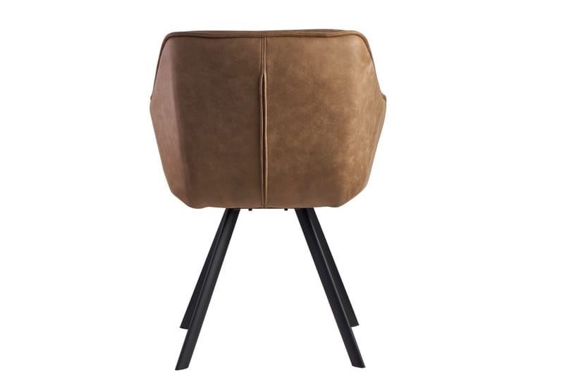 Willowdale Karmstol med X-formede ben - Lysebrun/Svart - Møbler - Stoler & lenestoler - Spisestuestoler & kjøkkenstoler
