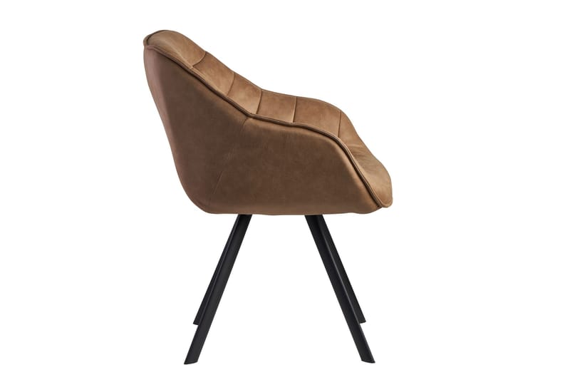 Willowdale Karmstol med X-formede ben - Lysebrun/Svart - Møbler - Stoler & lenestoler - Spisestuestoler & kjøkkenstoler