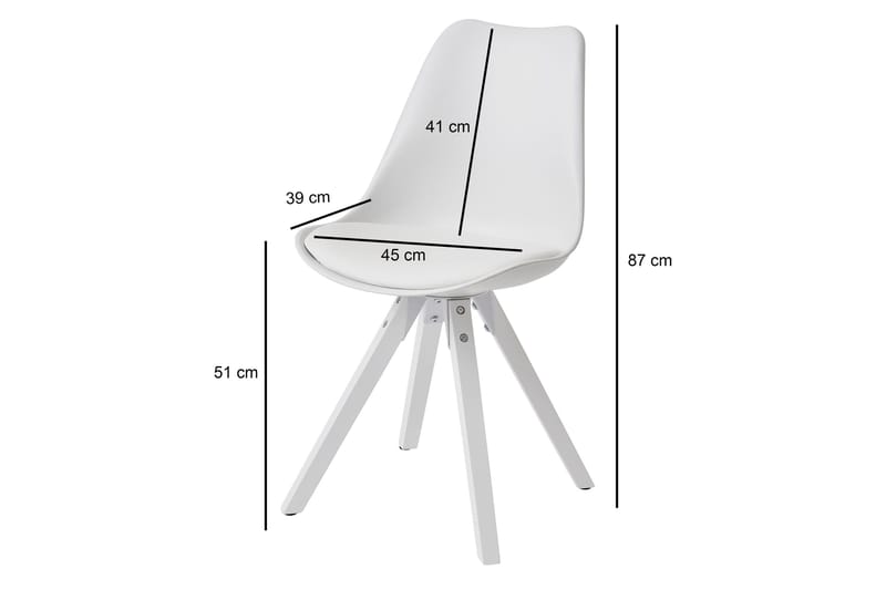 Willowdale Spisestol - Hvit - Møbler - Stoler & lenestoler - Spisestuestoler & kjøkkenstoler