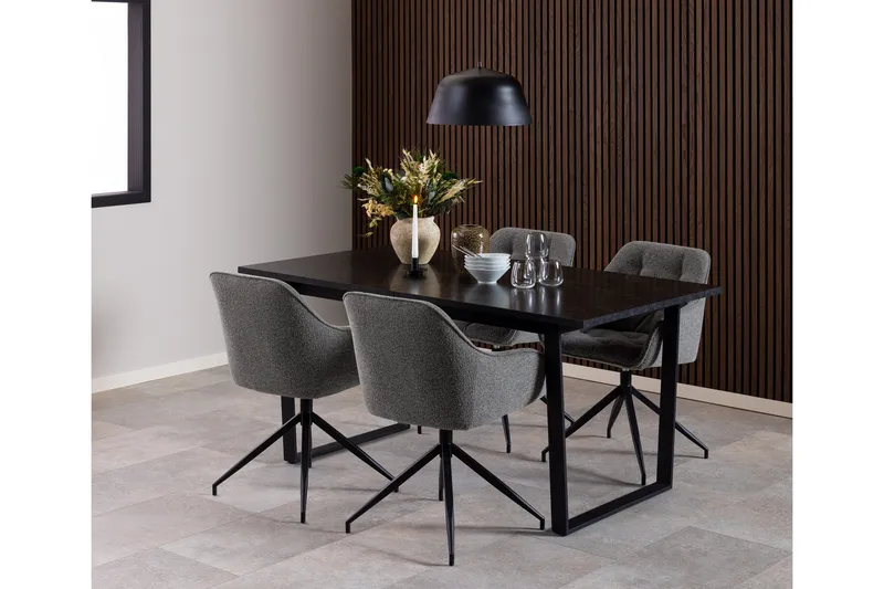 Zabinka Lenestol - Mørkegrå - Møbler - Stoler & lenestoler - Spisestuestoler & kjøkkenstoler