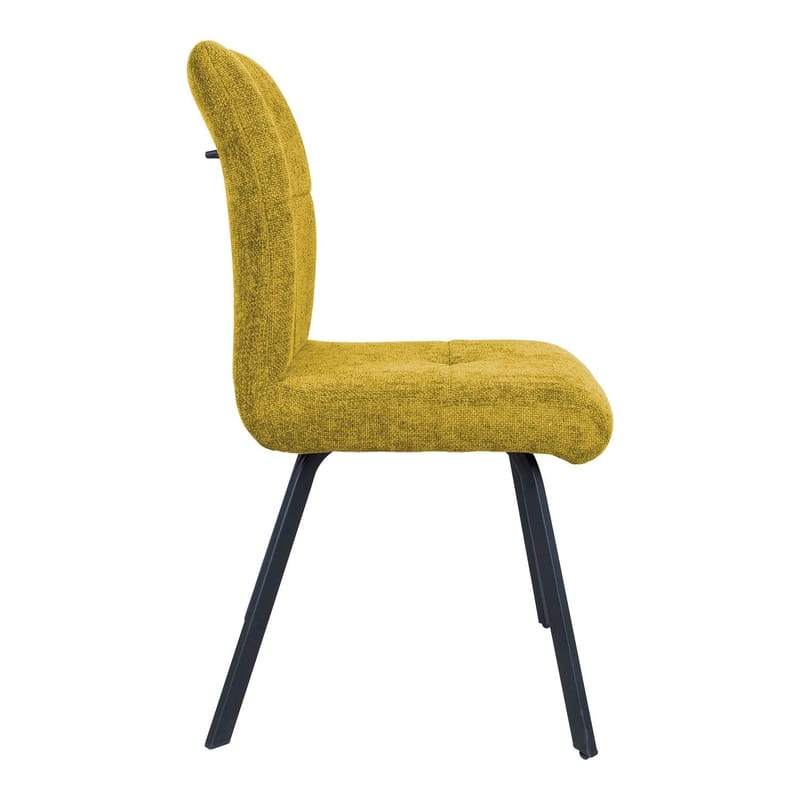 Stol HOME4YOU Agata Mørk gul - Mørk gul - Møbler - Stoler & lenestoler - Spisestuestoler & kjøkkenstoler