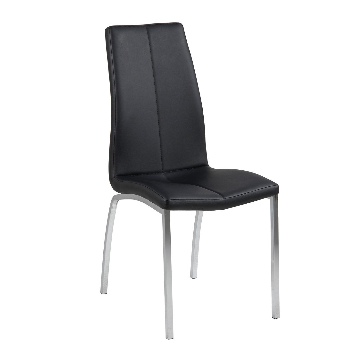 Stol HOME4YOU Asama Svart/krom - svart