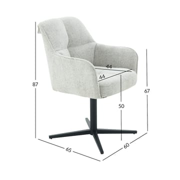 Stol HOME4YOU Beldor Beige - Beige - Møbler - Stoler & lenestoler - Spisestuestoler & kjøkkenstoler