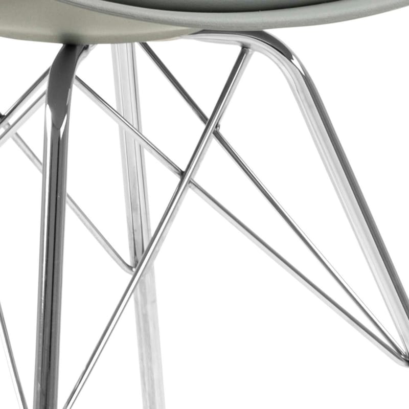 Stol HOME4YOU Eris Grå/krom - Grå/krom - Møbler - Stoler & lenestoler - Spisestuestoler & kjøkkenstoler