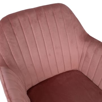 Stol HOME4YOU Evelin Rosa fløyel - Rose - Møbler - Stoler & lenestoler - Spisestuestoler & kjøkkenstoler