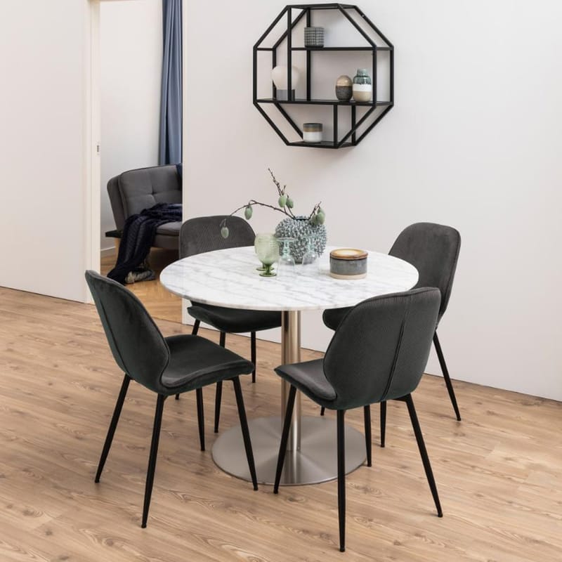 Stol HOME4YOU Femke Antrasitt - Antrasitt - Møbler - Stoler & lenestoler - Spisestuestoler & kjøkkenstoler