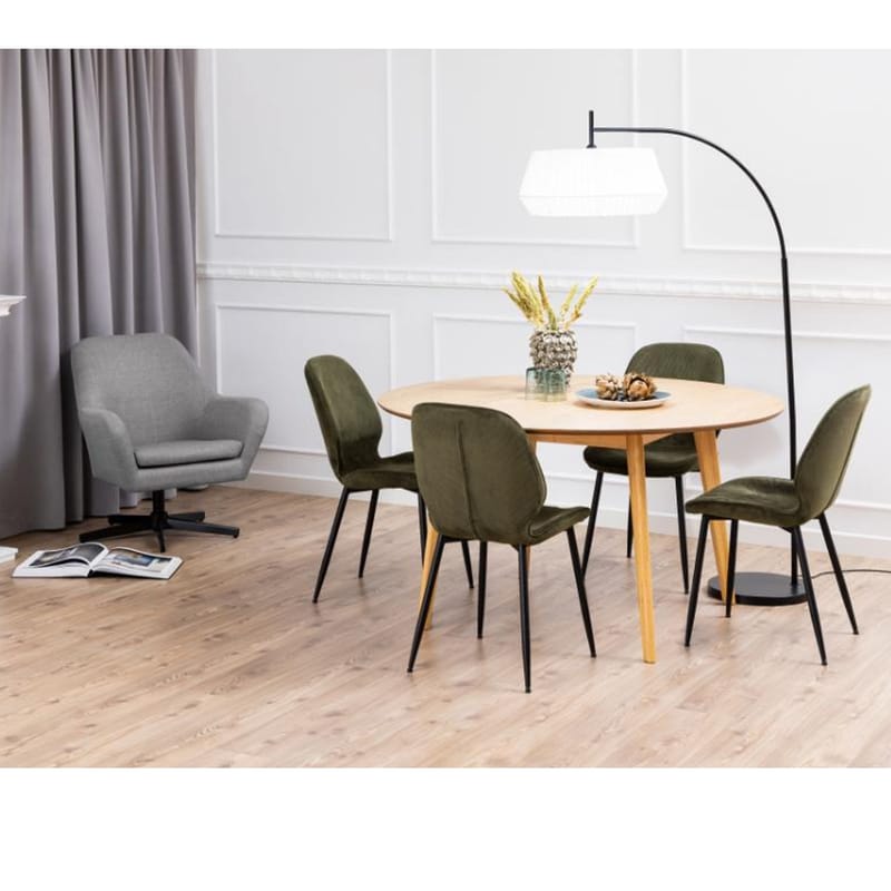 Stol HOME4YOU Femke olivengrønn - Olivengrønn - Møbler - Stoler & lenestoler - Spisestuestoler & kjøkkenstoler