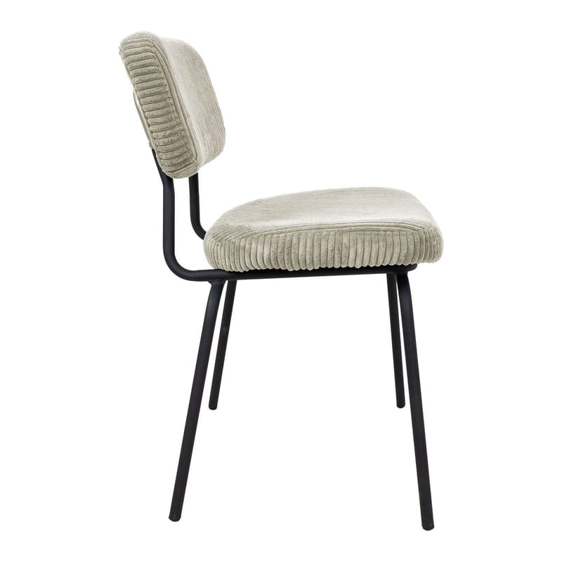 Stol HOME4YOU Keiu 46x51x76 cm Lys beige kordfløyel - Lys beige - Møbler - Stoler & lenestoler - Spisestuestoler & kjøkkenstoler