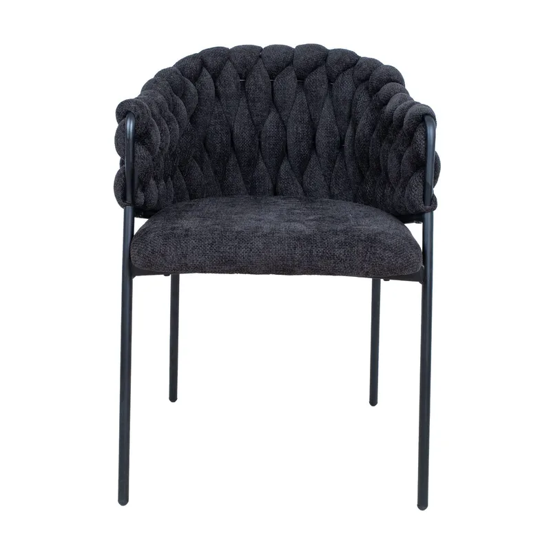 Stol HOME4YOU Kronos Svart - Svart - Møbler - Stoler & lenestoler - Spisestuestoler & kjøkkenstoler