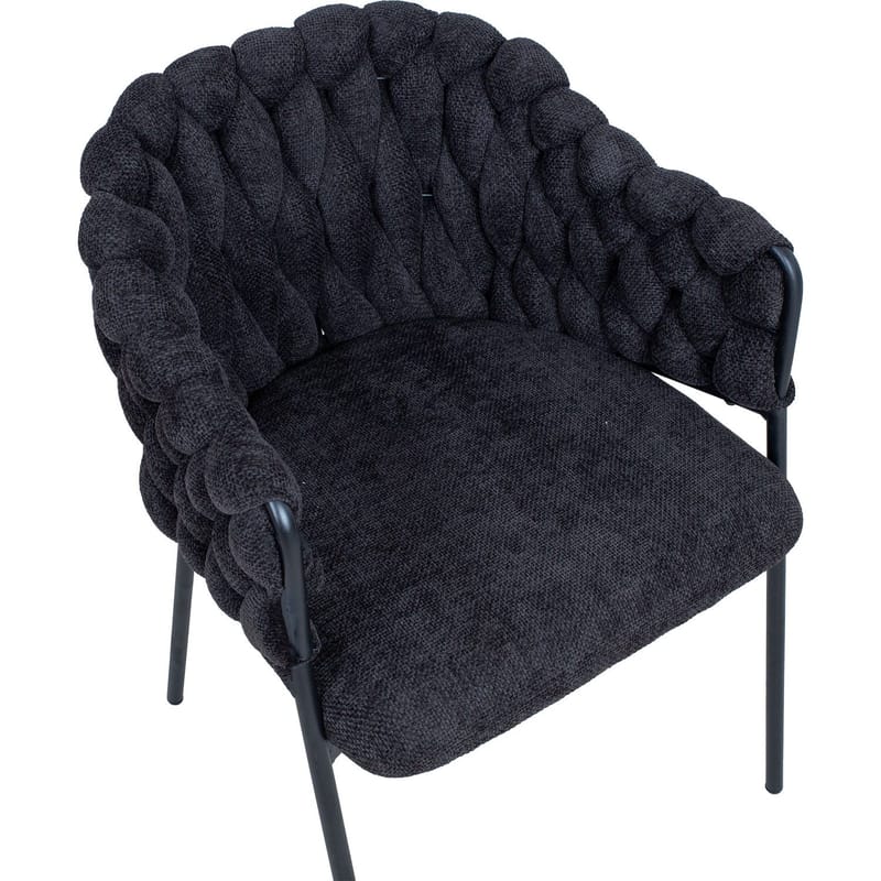 Stol HOME4YOU Kronos Svart - Svart - Møbler - Stoler & lenestoler - Spisestuestoler & kjøkkenstoler