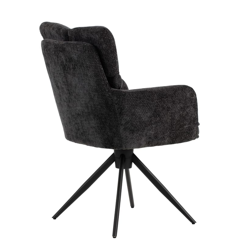 Stol HOME4YOU Lorena svingbar Grå - Grå - Møbler - Stoler & lenestoler - Spisestuestoler & kjøkkenstoler